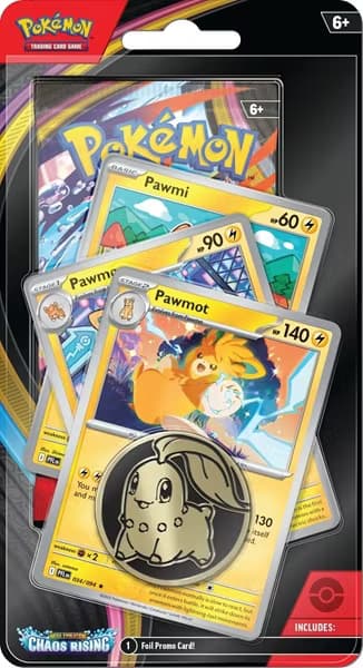 Pokémon ME04: Mega Evolution: Chaos Rising – Premium Checklane Blister (Pawmot Line)